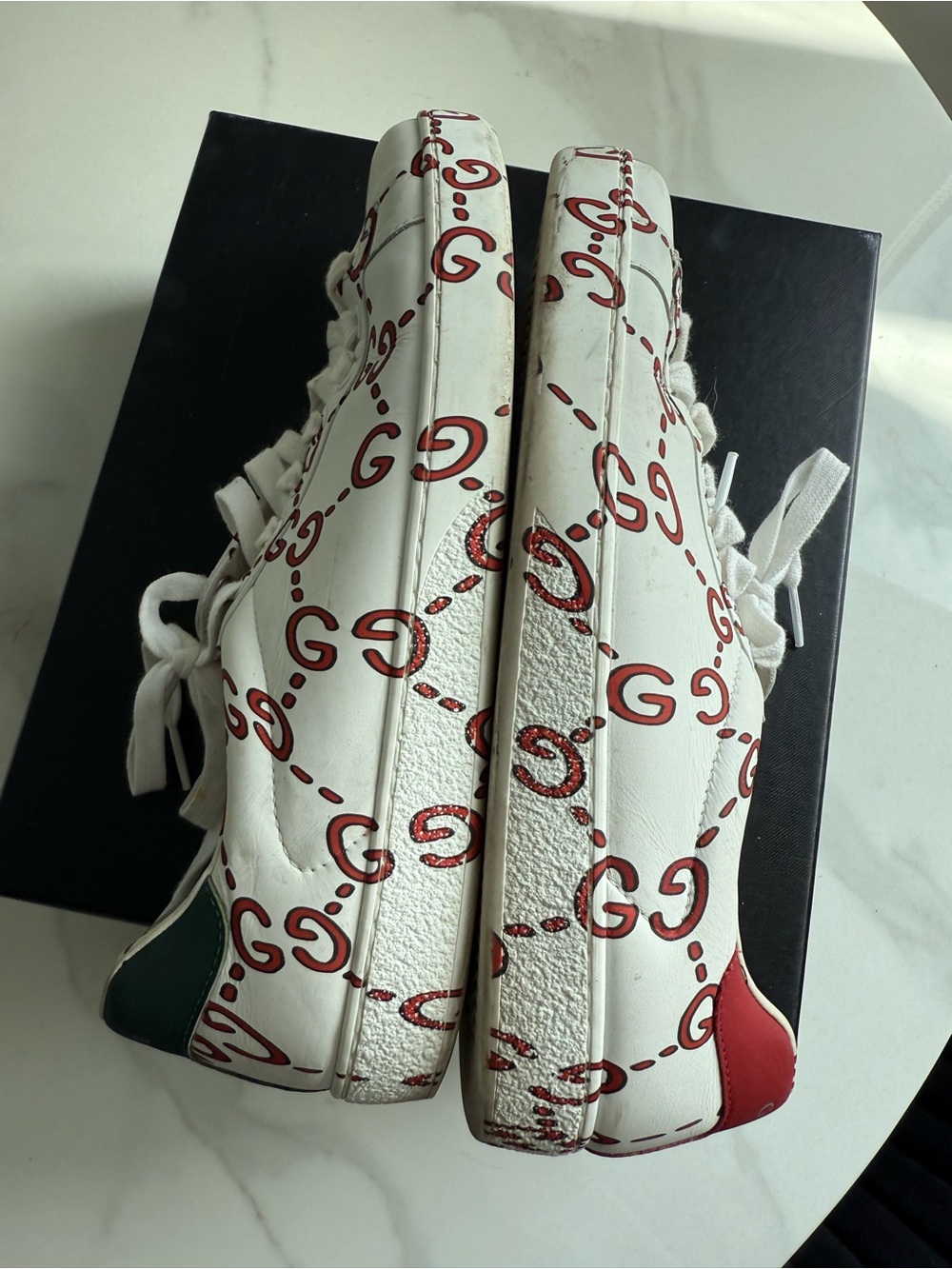 Gucci Men’s Ace Ghost GG print sneakers - Picture 4 of 9